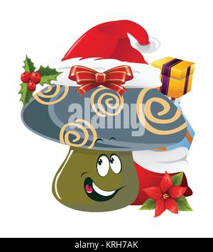 Natale Cartoon volto emozioni Foto Stock