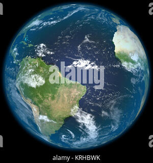 La Terra vista dallo spazio Foto Stock