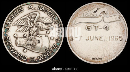 Gemini 4 volato Silver Medallion Fliteline Foto Stock