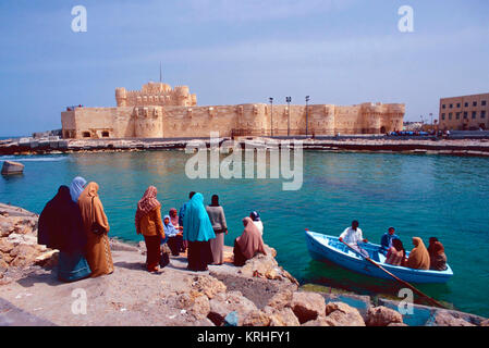 Fort Qaitbay,ALESSANDRIA,Egitto Foto Stock