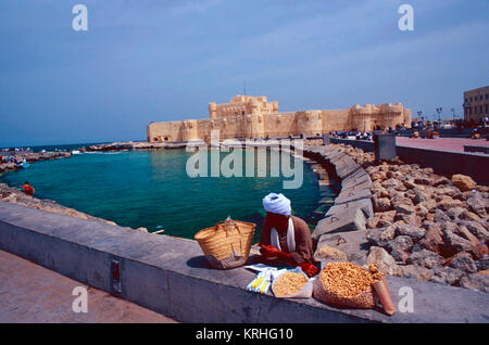 Fort Qaitbay,ALESSANDRIA,Egitto Foto Stock