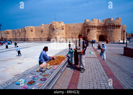 Fort Qaitbay,ALESSANDRIA,Egitto Foto Stock