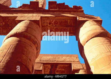 Grande Hypostyle Hall,Tempio di Karnak,Egitto Foto Stock