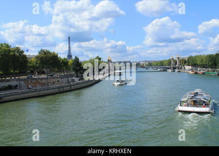 Parigi, la capitale e la città più popolosa della Francia Foto Stock