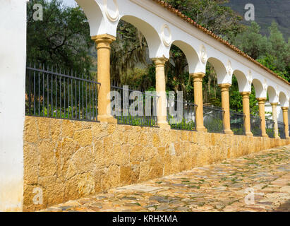 Colonne in Villa de Leyva Foto Stock