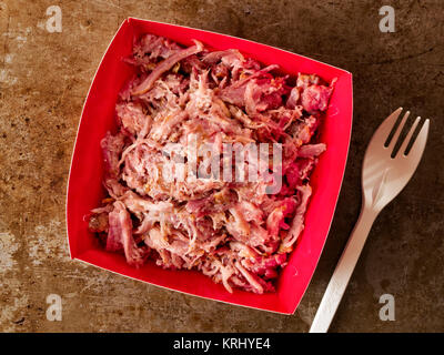 Americano rustico tirato la carne di maiale Foto Stock