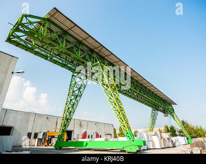 Gantry Crane al lavoro Foto Stock