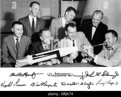 Il mercurio Astronauten Foto Stock