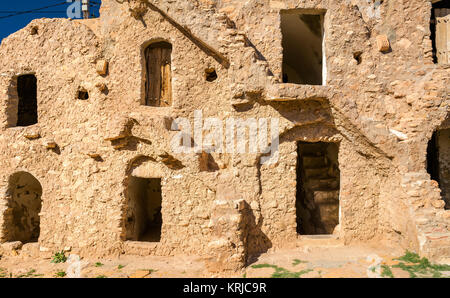 Ksar Hadada in nel sud-est della Tunisia. Star Wars: Episodio I - La minaccia fantasma è stato girato qui. Foto Stock