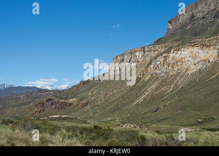 Paesaggio della Valle Chacabuco in Patagonia settentrionale, Cile Foto Stock