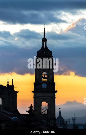 Bogotà, Colombia Cattedrale al tramonto Foto Stock