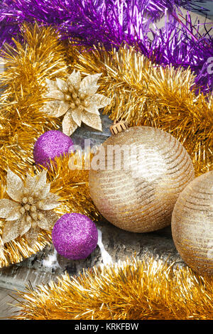 Le decorazioni di Natale Foto Stock