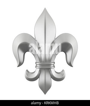 Fleur de Lis isolato Foto Stock