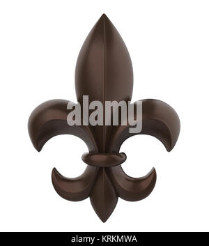 Fleur de Lis isolato Foto Stock