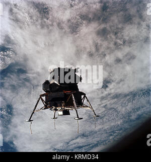 Vista dell'Apollo 9 Modulo Lunare Spider Foto Stock