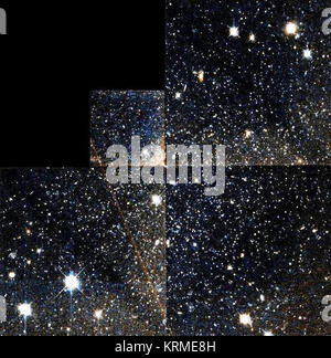 Andromeda V colore spaccato 08272 HST WFPC 522 f555w f450w wf sci Foto Stock