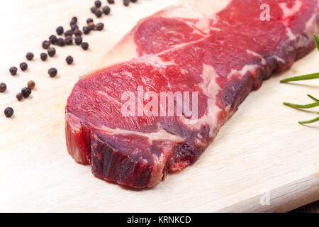 Materie secco bistecca invecchiato in legno Foto Stock