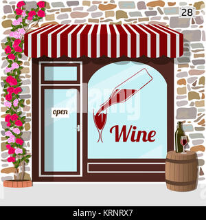 Wine Shop edificio. Foto Stock