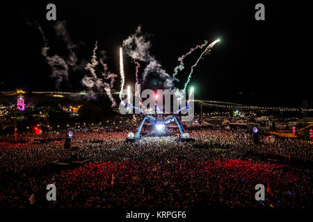 Glastonbury Festival 2017. Credito di immagine: Charlie Raven Foto Stock