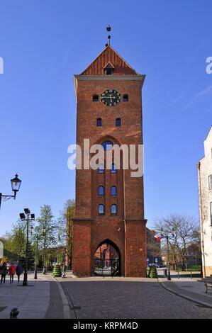 Gate di mercato in Elblag, Warmian-Masurian voivodato. Polonia Foto Stock