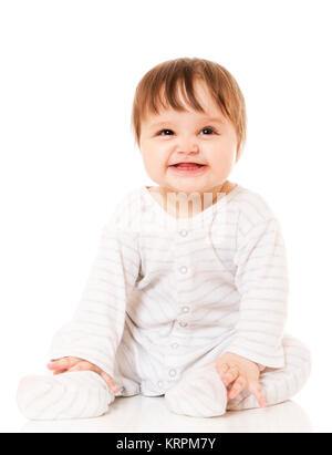 Piccolo bambino felice. Foto Stock