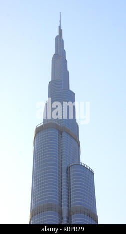 DUBAI, Emirati Arabi Uniti - marzo 31st, 2014: Burj Khalifa, più alte del mondo torre in Downtown Burj Dubai vicino al centro commerciale di Dubai Foto Stock