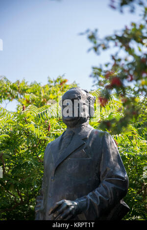 Árpád Szakasits statua, Memento Park, Budapest Foto Stock