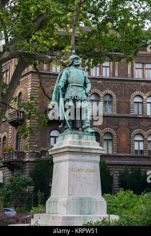 Szondy Gyorgy statua, Budapest Foto Stock