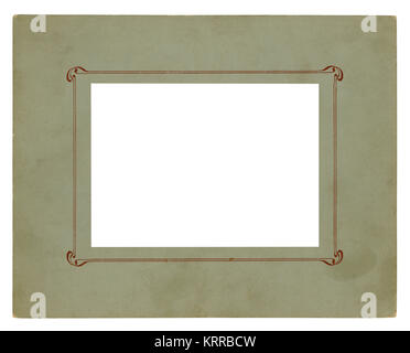 Vintage picture frame - isolato (percorso di clipping) Foto Stock