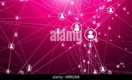 Un broadcasting 3d rendering di un sistema di comunicazione globale con travi bianche, rendendo i triangoli e le immagini della TV ospita che copre le notizie per il whol Foto Stock