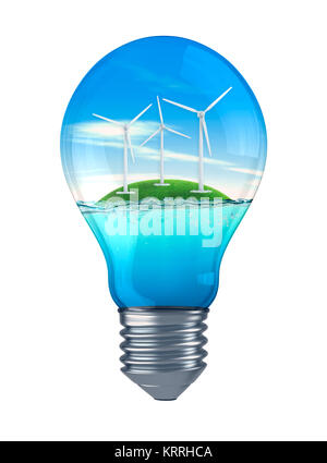 Concetto di energia sostenibile Foto Stock