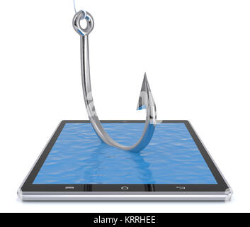 Concetto di trattativa on line o la frode Foto Stock