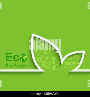 Creative eco concept design. Foto Stock