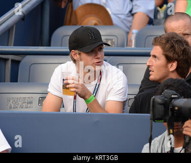 NEW YORK, NY - 04 settembre: Niall Horan il giorno cinque del 2015 US Open al USTA Billie Jean King National Tennis Center il 4 settembre 2015 nel quartiere di lavaggio del Queens borough di New York City. Persone: Niall Horan Foto Stock