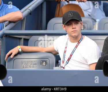 NEW YORK, NY - 04 settembre: Niall Horan il giorno cinque del 2015 US Open al USTA Billie Jean King National Tennis Center il 4 settembre 2015 nel quartiere di lavaggio del Queens borough di New York City. Persone: Niall Horan Foto Stock