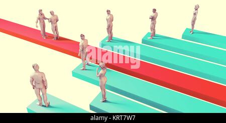 Il concetto di collaborazione Foto Stock