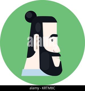 Uomo con la barba Illustrazione Vettoriale