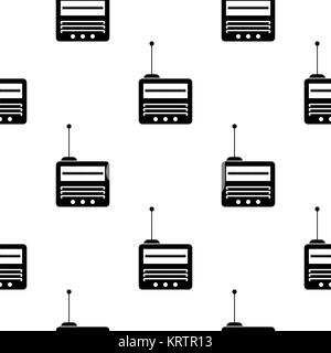 Retrò vecchia Radio Icona modello senza giunture Foto Stock