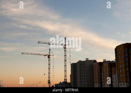 La costruzione di una nuova casa Foto Stock