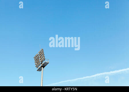 L'illuminazione dello stadio Foto Stock