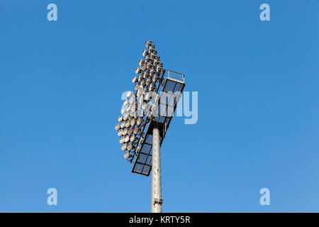 L'illuminazione dello stadio Foto Stock