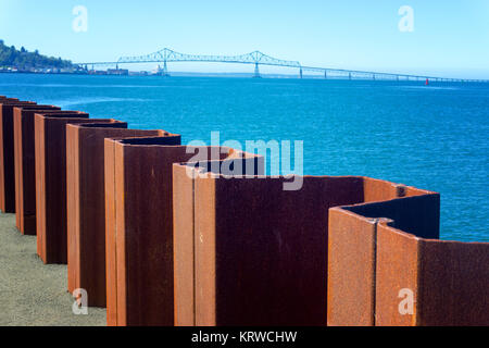 Astoria Megler Bridge Visualizza Foto Stock