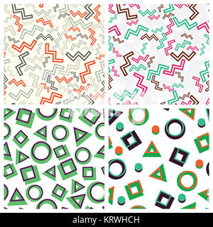 Appartamento forme geometriche semplici nel modello senza giunture fissata Foto Stock