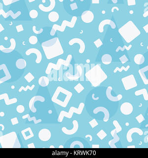 Seamless pattern stile di Memphis Foto Stock