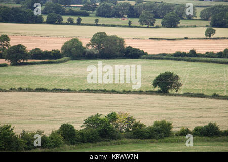 Paesaggio vicino Frocester Hill, vicino a Stroud, Gloucestershire, England, Regno Unito Foto Stock