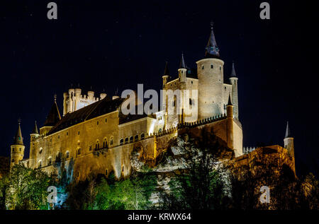 Alcazar of Segovia Foto Stock