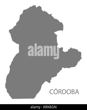 Cordoba mappa Colombia in grigio Foto Stock