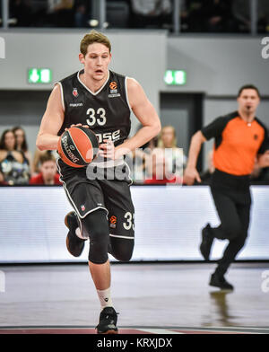 Bamberg, Germania. Xxi Dec, 2017. Basket - Eurolega - Brose Bamberg vs Real Madrid - Immagine di Patrick Heckmann (Brose Bamberg, #33) Credito: Ryan Evans /Alamy Live News Foto Stock