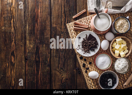 Cookie rendendo gli ingredienti di cui sopra Foto Stock