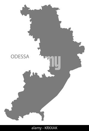 Odessa Ucraina Mappa grigio Foto Stock